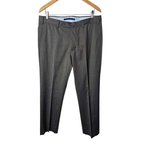 Incotex Gray Dress Pants Slowear High Comfort Men's Size 34X30 Wool Trousers - Picture 1 of 7